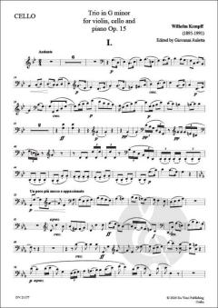 Kempff Series 1: Trio in G minor op. 15 von Wilhelm Kempff 