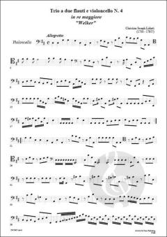 Trio No. 4 'Welker', a due flauti e violoncello von Christian Joseph Lidarti 