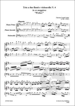 Trio No. 4 'Welker', a due flauti e violoncello von Christian Joseph Lidarti 