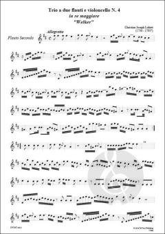 Trio No. 4 'Welker', a due flauti e violoncello von Christian Joseph Lidarti 