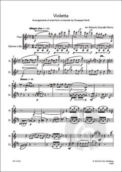 Violetta, Arrangements of arias from 'La Traviata' von Roberto Scarcella Perino 
