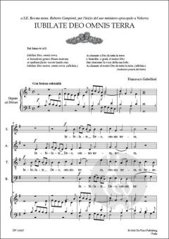 Iubilate Deo Omnis Terra von Francesco Gabellieri 