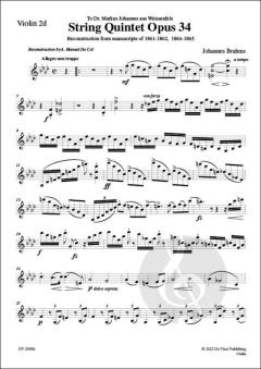 String Quintet in F minor op. 34A von Johannes Brahms 