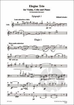 Elegiac Trio von Mikhail Arkadev 
