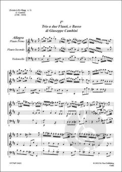 Trio in re maggiore No. 1 von Giuseppe Maria Cambini 