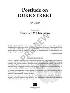 Postlude on DUKE STREET von John Hatton 