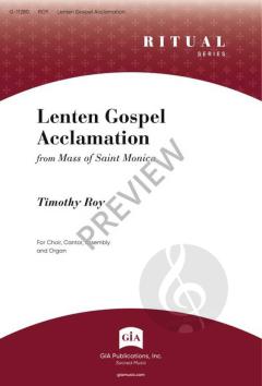 Lenten Gospel Acclamation von Timothy Roy 