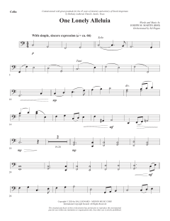 One Lonely Alleluia von Joseph M. Martin (Download) 