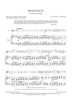 Romance for Viola and Piano von Ralph Vaughan Williams (Download) 
