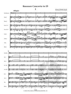 Basson Concerto in E flat von Johann Wilhelm Hertel (Download) 