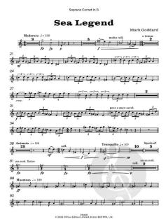 Sea Legend for Brass Band von Mark Goddard (Download) 