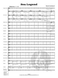 Sea Legend for Brass Band von Mark Goddard (Download) 