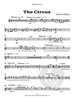 The Circus for Brass Band von Mark Goddard (Download) 