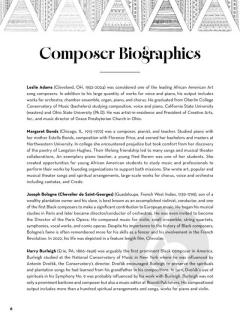 Black Composers in Art Song 