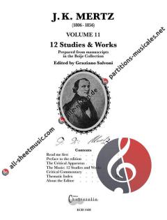 Guitar Works 11: 12 Studies & Works von Johann Kaspar Mertz 