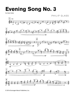 Evening Song No. 3 von Philip Glass (Download) 