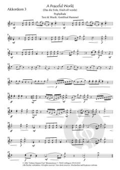 A Peaceful World (Das die Erde, Friedvoll werde) von Gottfried Hummel 