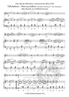 Félicitations - Mon accordéon (Herzlichen Glückwunsch - mein Akkordeon) von Gottfried Hummel (Download) 