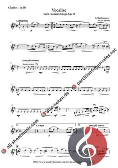 Vocalise op. 34 von Sergei Rachmaninow 