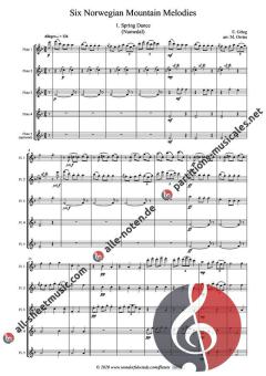 6 Norwegian Mountain Melodies von Edvard Grieg 