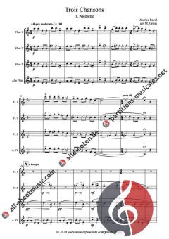 Trois Chansons von Maurice Ravel 