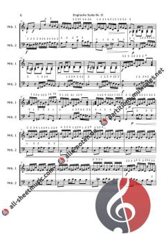 Englische Suite Nr. 2 von Johann Sebastian Bach 