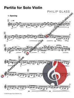 Partita von Philip Glass (Download) 