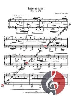 Simplest Brahms Intermezzi von Johannes Brahms (Download) 