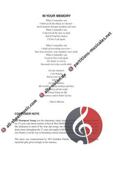 In Your Memory von Sherry Blevins (Download) 