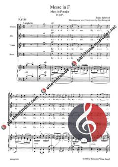 Messe in F-Dur D 105 von Franz Schubert (Download) 