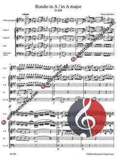 Rondo A-Dur D 438 von Franz Schubert (Download) 