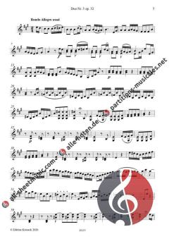 Duo Nr. 3 A-Dur op. 32 von Ignaz Pleyel 