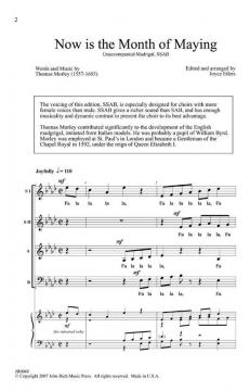 Now Is The Month Of Maying (Thomas Morley) 