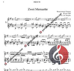 2 Menuette von Bonaventura Terreni 