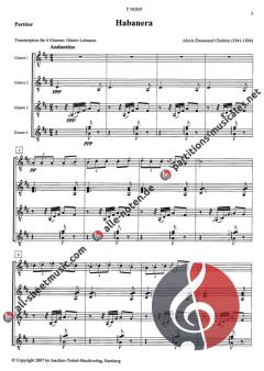 Habanera von Emanuel Alexis Chabrier 