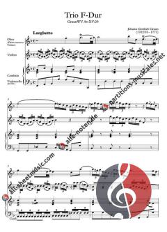 Trio F-Dur GraunWV Av:XV:29 von Johann Gottlieb Graun 