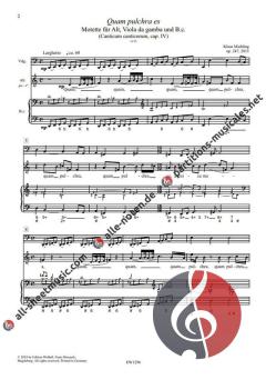 Quam pulchra es op. 247 von Klaus Miehling 