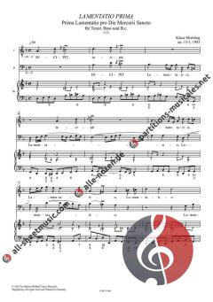 Lamentatio Prima op. 15 Nr. 1 von Klaus Miehling 