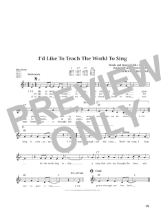 I'd Like To Teach The World To Sing von Bill Backer (Download) 