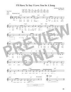 I'll Have To Say I Love You In A Song von Jim Croce (Download) 