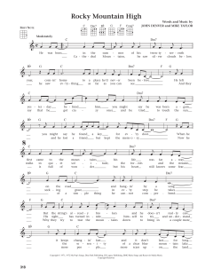 Rocky Mountain High von John Denver (Download) 