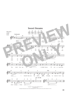 Sweet Dreams von Patsy Cline (Download) 