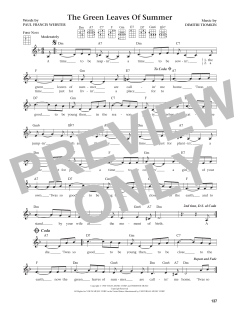 The Green Leaves Of Summer (Download) 