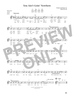 You Ain't Goin' Nowhere von Bob Dylan (Download) 