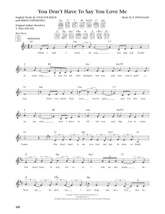 You Don't Have To Say You Love Me von Elvis Presley (Download) 