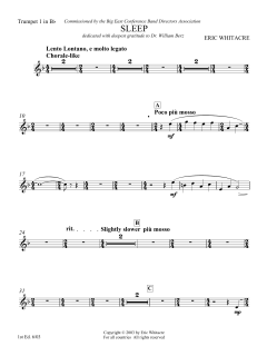 Sleep von Eric Whitacre (Download) 
