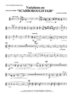 Variations On Scarborough Fair von Calvin Custer (Download) 