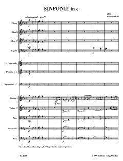 Sinfonie in c-Moll von Joseph Haydn 