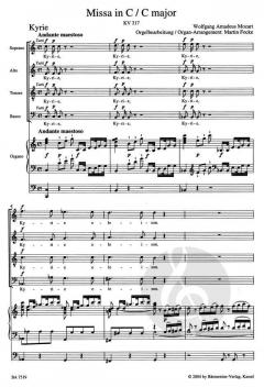 Missa in C (Krönungsmesse) von Wolfgang Amadeus Mozart (Download) 
