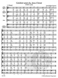 Gelobet seist du, Jesu Christ von Georg Philipp Telemann 